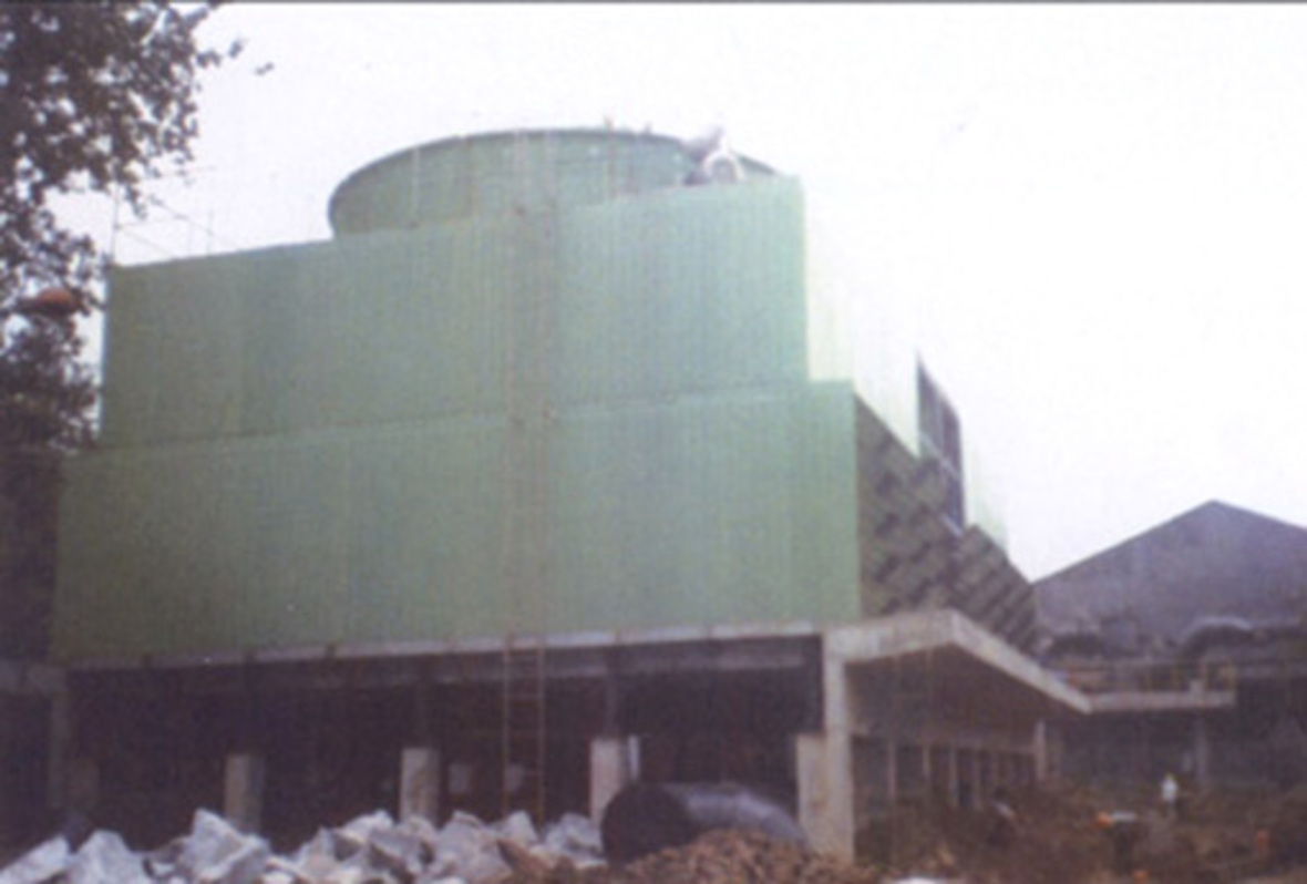 大连油脂化學(xué)厂OT-VII-500mh喷雾型玻璃钢冷却塔